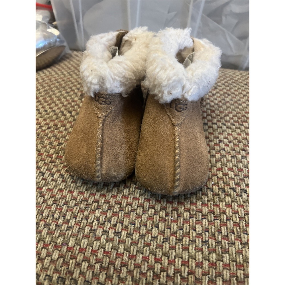 UGG Toddler's Gojee Chestnut Size 02/03 11210481 classic sherpa soft